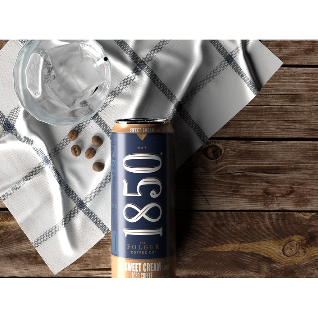 1850 iced coffee drink in can